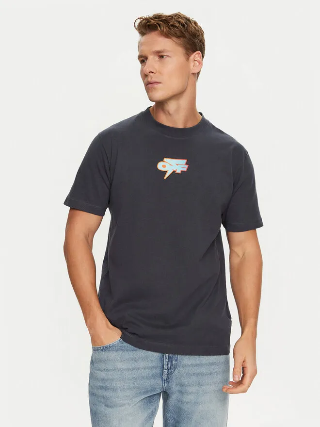 Off-White T-Shirt · Σκούρο μπλε