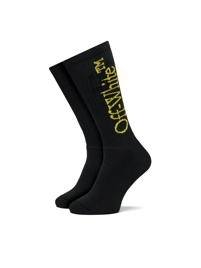 Off-White Κάλτσες Ψηλές Ανδρικές · Μαύρο
