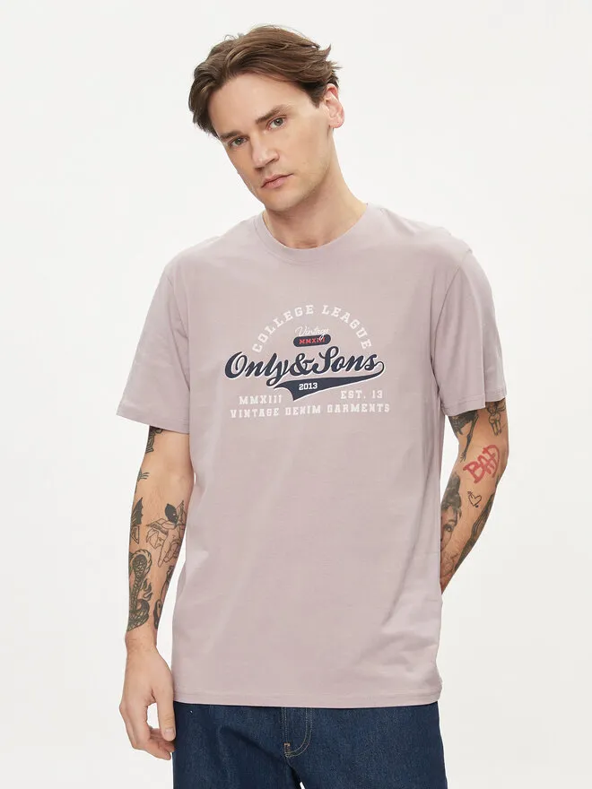 Only & Sons T-Shirt · Μωβ