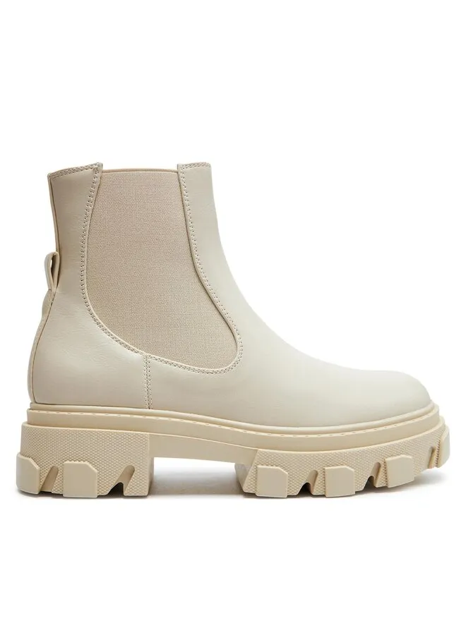 ONLY Shoes Μποτάκια με λάστιχο · Εκρού