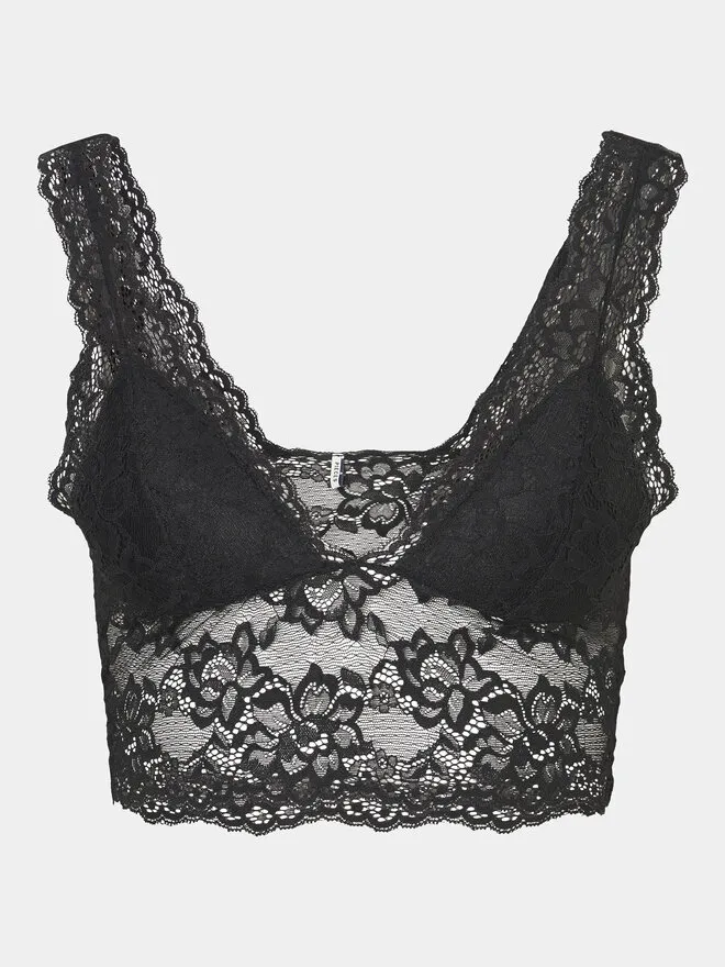 Pieces Σουτιέν Bralette · Μαύρο