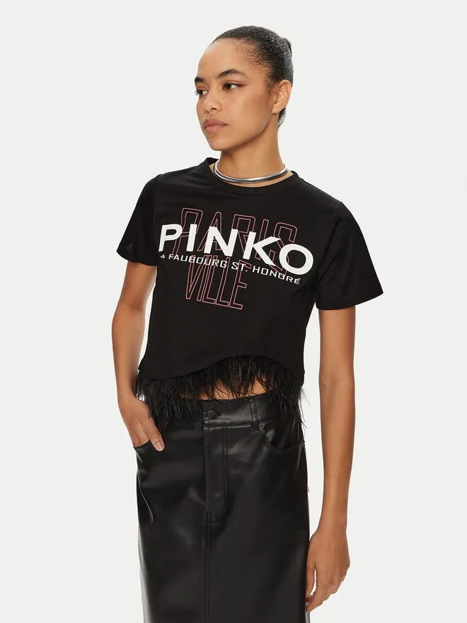 PINKO T-Shirt · Μαύρο