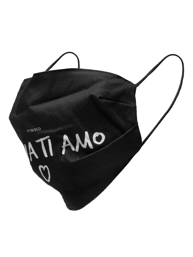 PINKO Υφασμάτινη μάσκα · Μαύρο