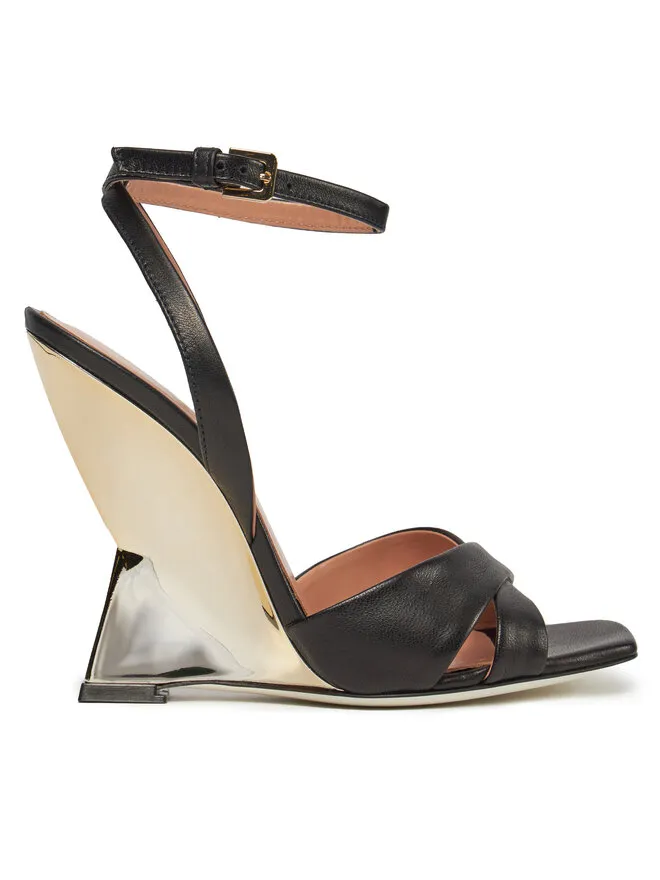 Pollini Σανδάλια · Μαύρο · 10 cm