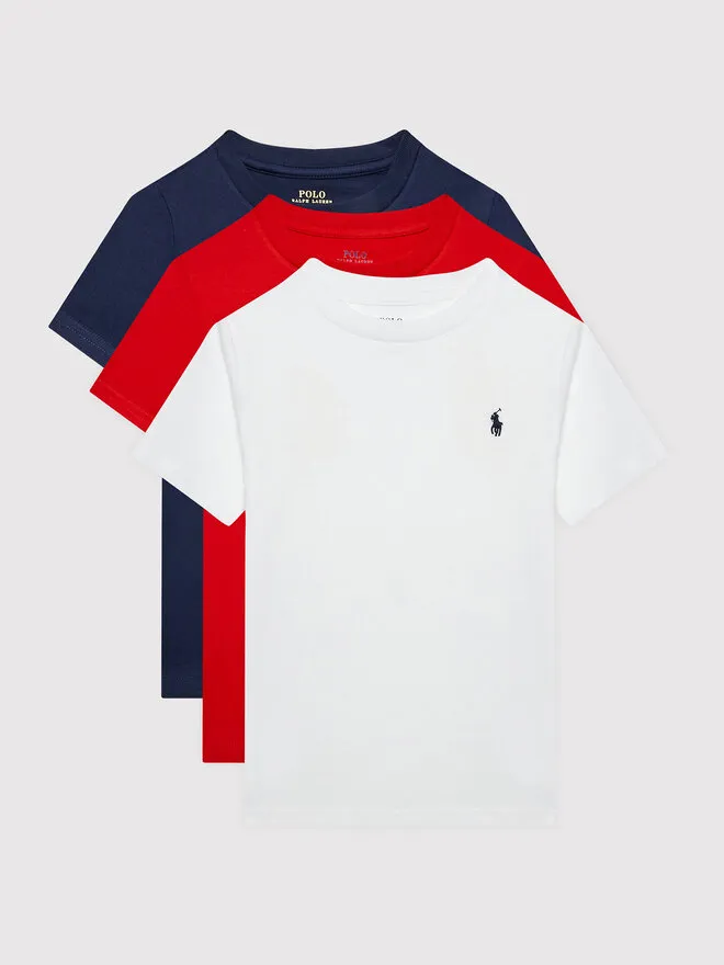 Polo Ralph Lauren Σετ 3 T-Shirts · Έγχρωμο