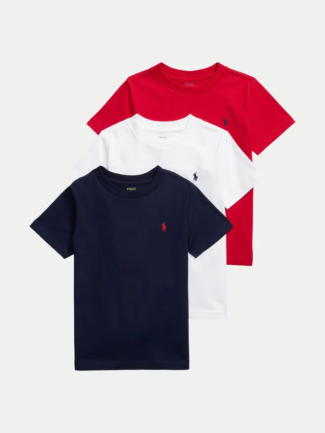 Polo Ralph Lauren Σετ 3 T-Shirts · Έγχρωμο