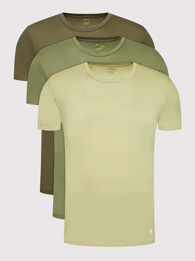 Polo Ralph Lauren Σετ 3 T-Shirts · Πράσινο