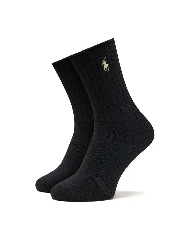Polo Ralph Lauren Κάλτσες Ψηλές Γυναικείες · Μαύρο