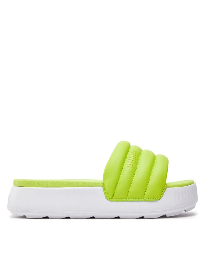 Παντόφλες · Karmen Slide Puffy Wns 395399-04 · Πράσινο
