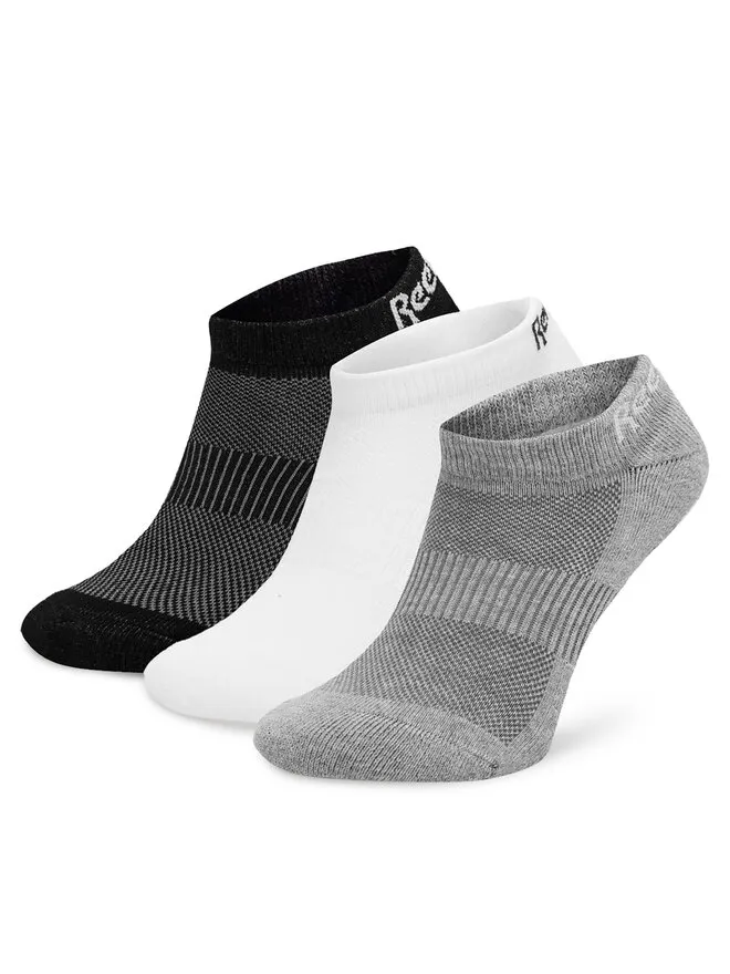 Reebok Σετ 3 ζευγάρια κοντές κάλτσες unisex · Έγχρωμο