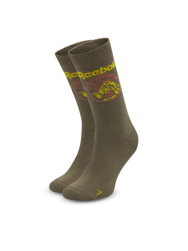 Reebok Κάλτσες Ψηλές Unisex · Χακί
