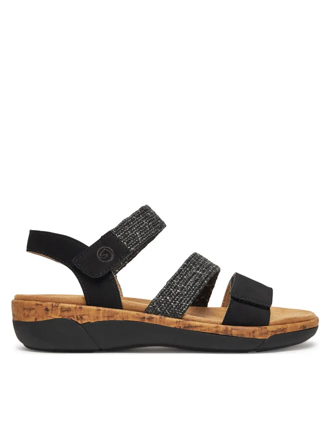 Remonte Σανδάλια · Μαύρο · 4 cm