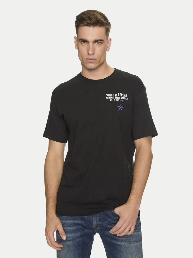 REPLAY T-Shirt · Μαύρο