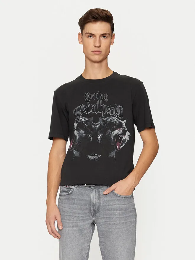 REPLAY T-Shirt · Μαύρο