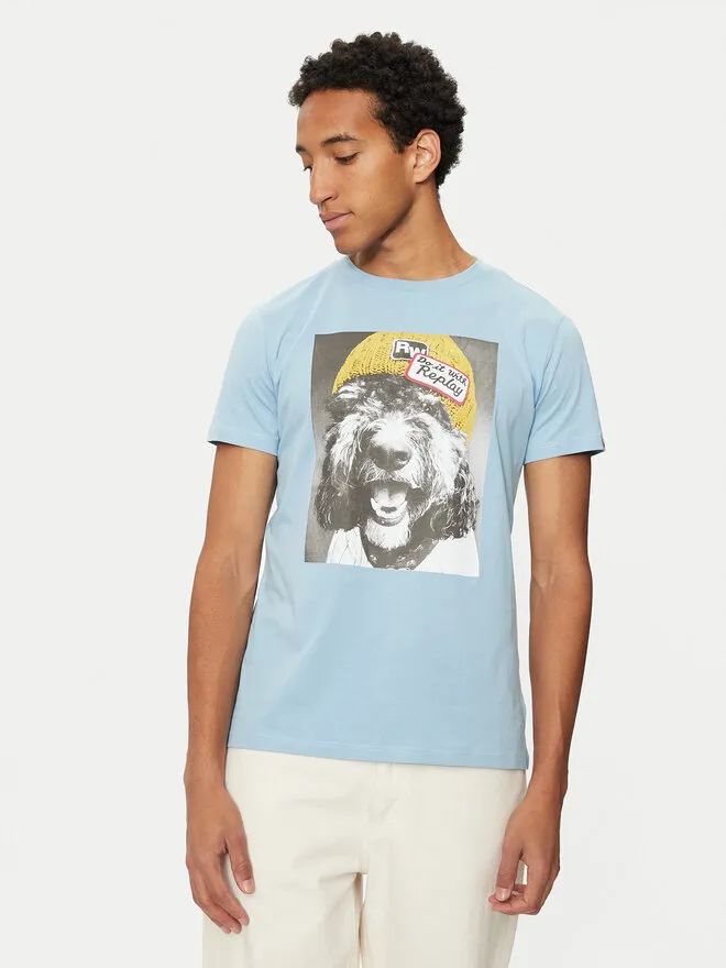 REPLAY T-Shirt · Μπλε