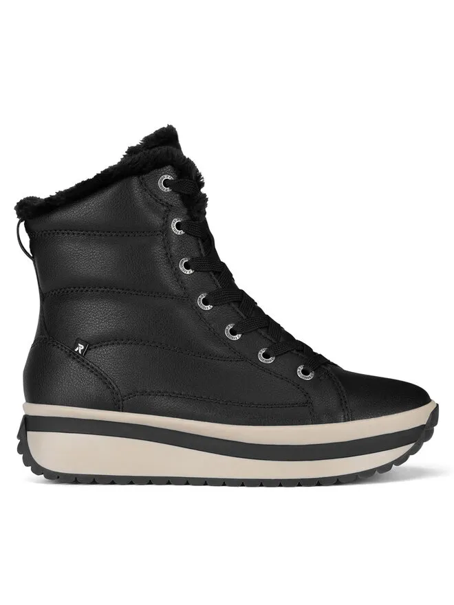 Rieker Revolution Lifestyle Μποτάκια · Μαύρο · 4 cm