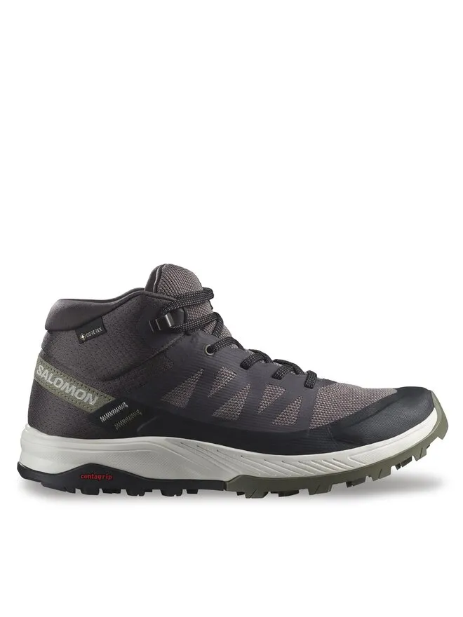 Salomon Παπούτσια πεζοπορίας · Outrise Mid Gtx W GORE-TEX L47160700 · Μαύρο