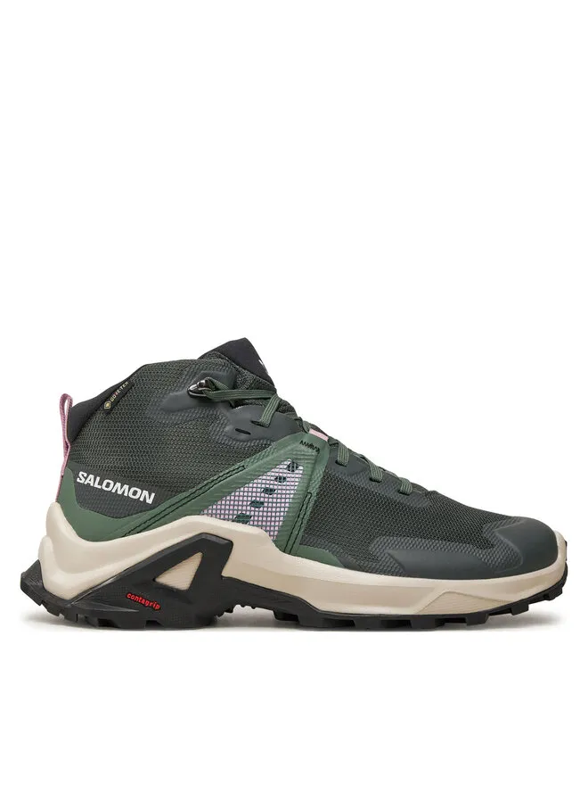 Salomon Παπούτσια πεζοπορίας · X Raise Mid Gore-Tex L47458100 · Πράσινο