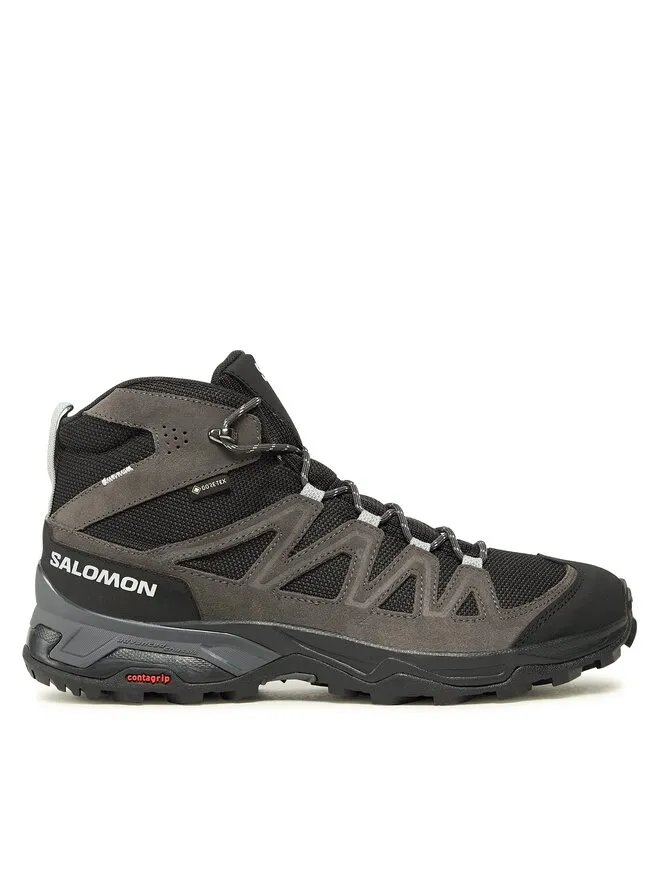 Salomon Παπούτσια πεζοπορίας · X Ward Leather Mid GORE-TEX L47181700 · Γκρι