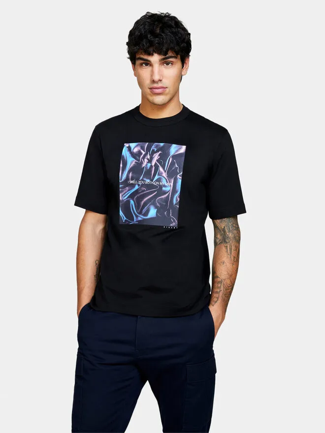 Sisley T-Shirt · Μαύρο