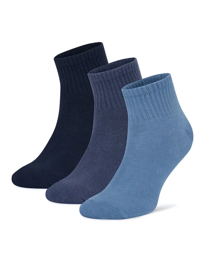 Sprandi Σετ 3 ζευγάρια κοντές κάλτσες unisex · Μπλε