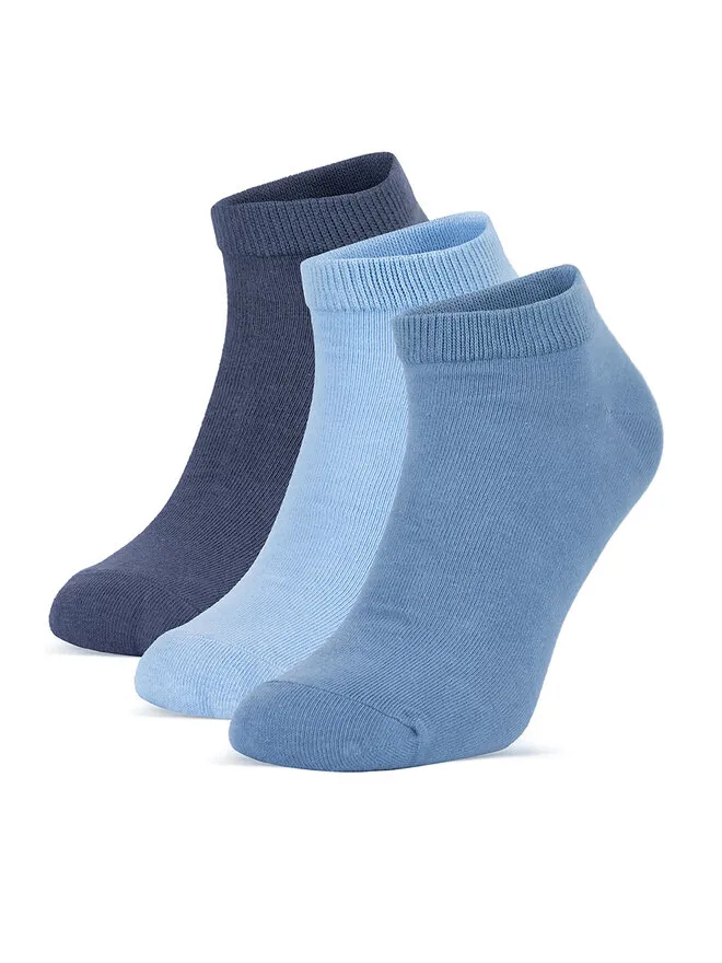 Sprandi Σετ 3 ζευγάρια κοντές κάλτσες unisex · Μπλε
