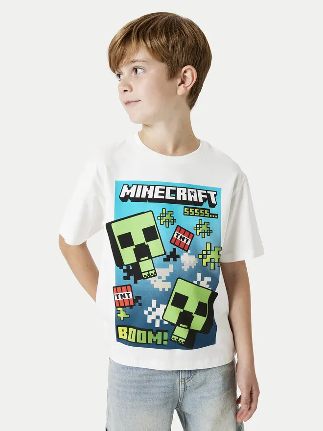 T-Shirt · Minecraft · Λευκό