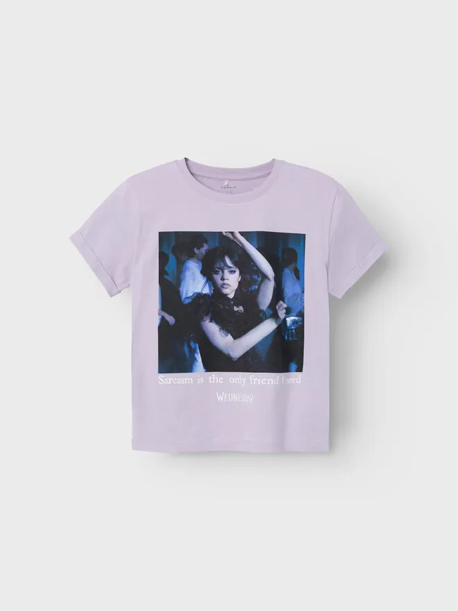 T-Shirt · Wednesday · Μωβ