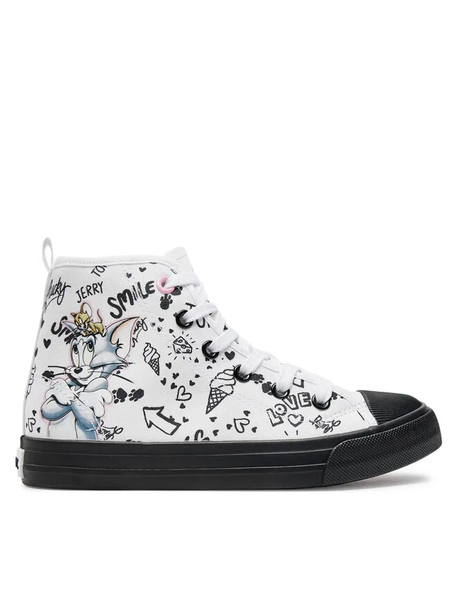 Tom & Jerry Sneakers · Τομ και Τζέρι · Λευκό