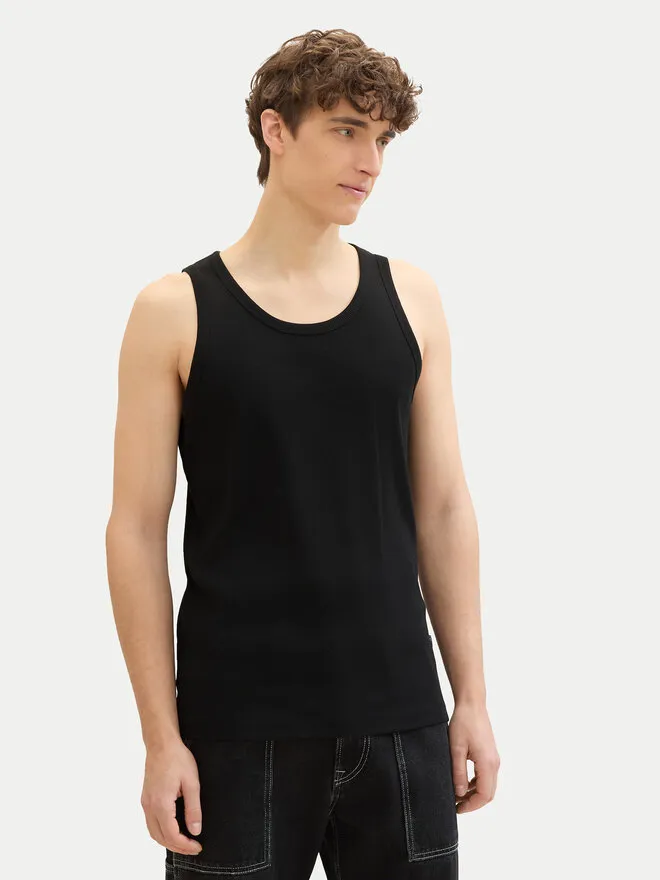 Tom Tailor Denim Tank top · Μαύρο
