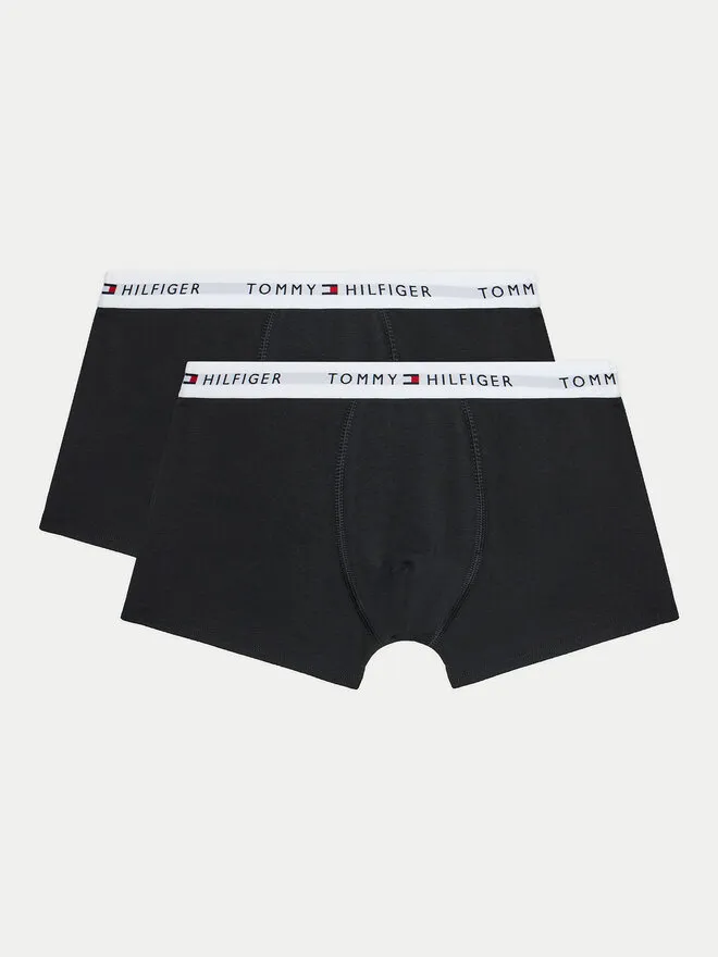 Tommy Hilfiger Σετ μποξεράκια 2 τμχ. · Μαύρο