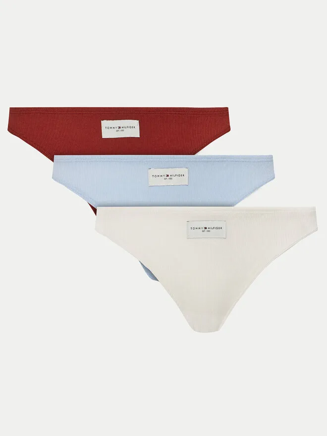 Tommy Hilfiger Σετ 3 τεμάχια στρίνγκ · Έγχρωμο