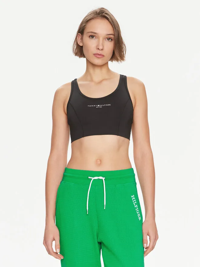 Tommy Hilfiger Αθλητικό σουτιέν · Μαύρο