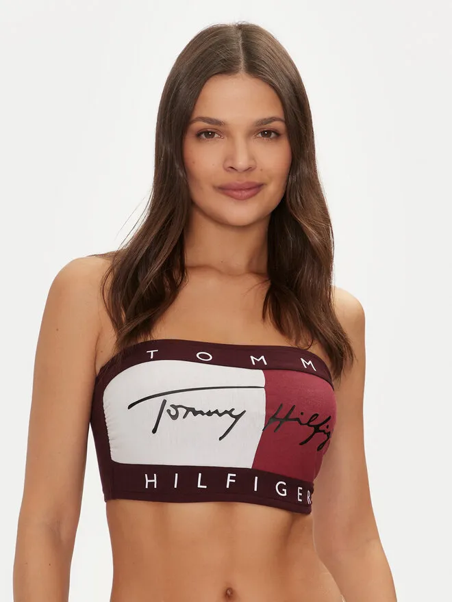 Tommy Hilfiger Σουτιέν χωρίς μπανέλα · Μπορντό