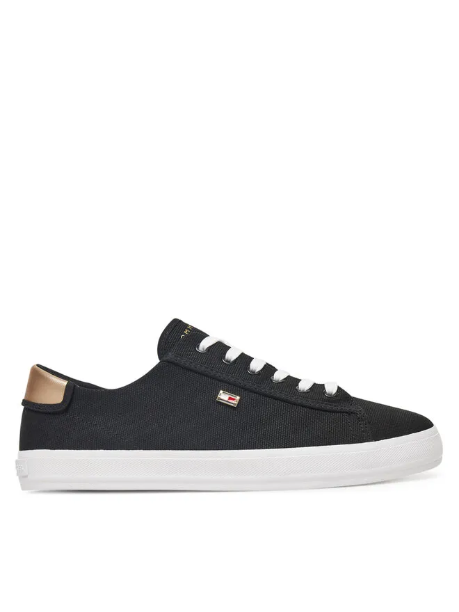 Tommy Hilfiger Πάνινα παπούτσια · Μαύρο