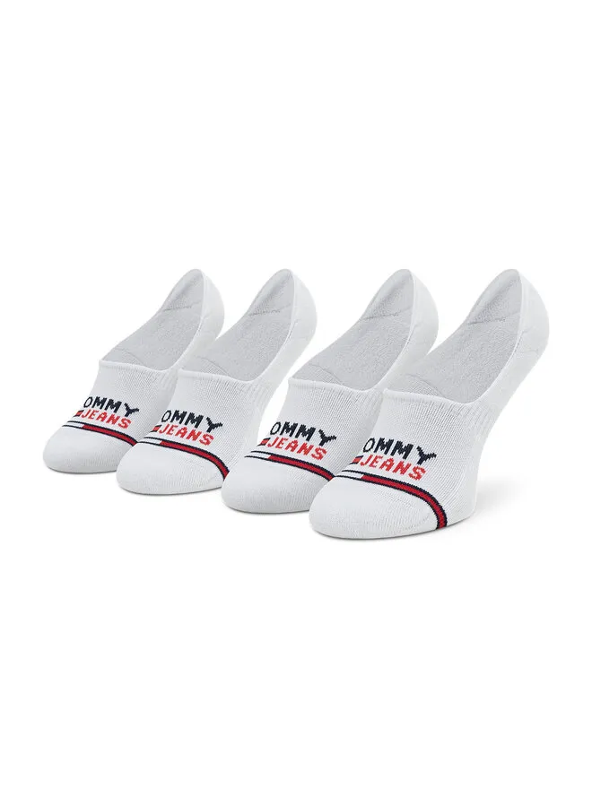 Tommy Jeans Σετ 2 ζευγάρια κάλτσες σοσόνια unisex · Λευκό