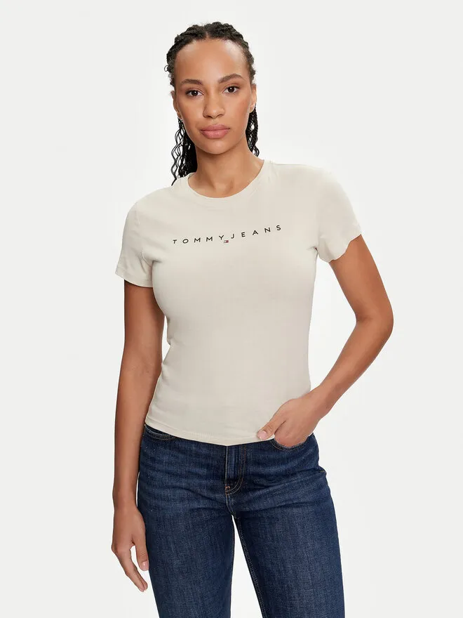 Tommy Jeans T-Shirt · Μπεζ