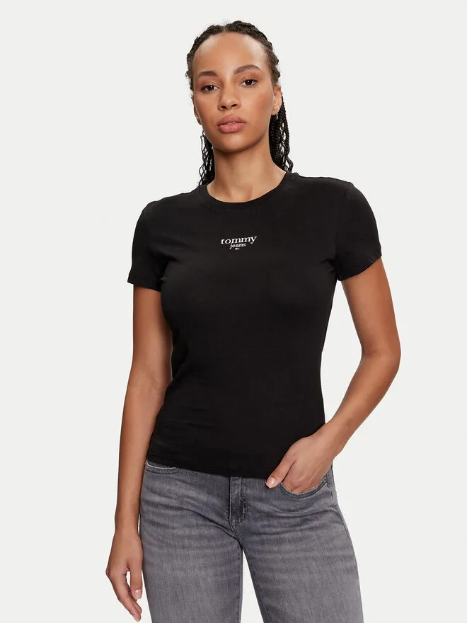 Tommy Jeans T-Shirt · Μαύρο