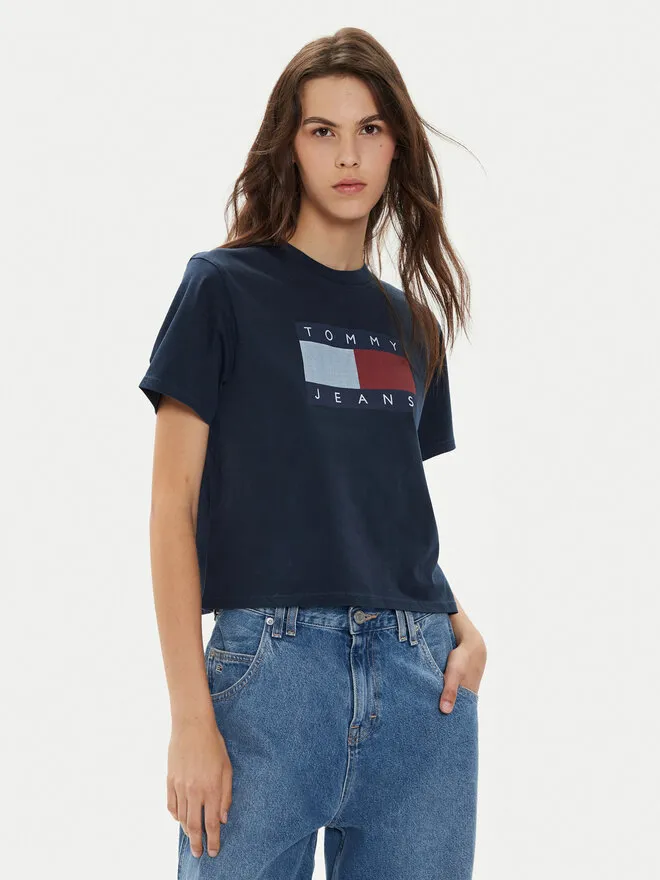 Tommy Jeans T-Shirt · Σκούρο μπλε