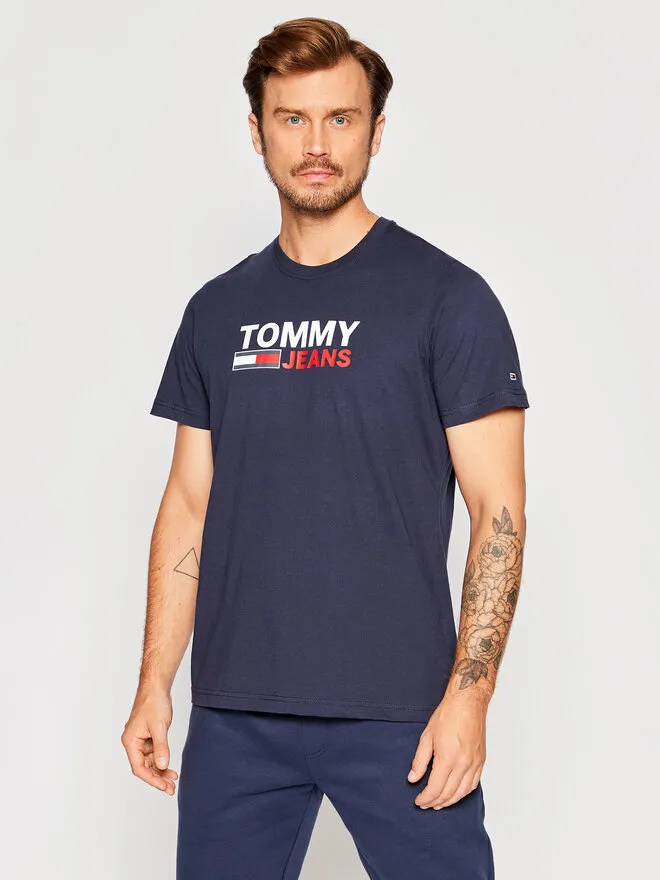 Tommy Jeans T-Shirt · Σκούρο μπλε