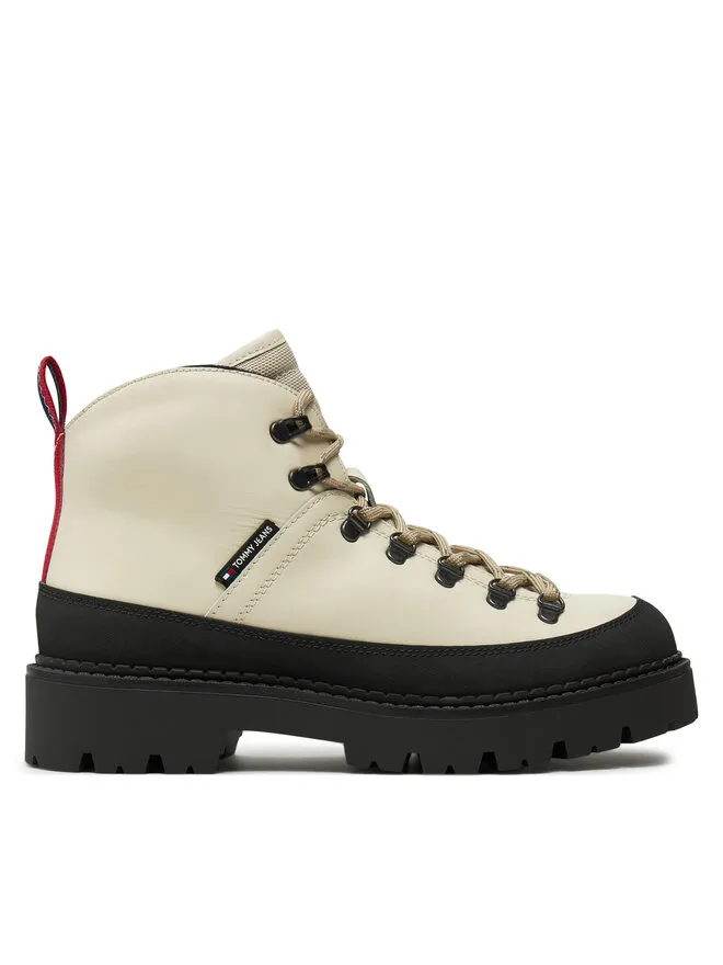 Tommy Jeans Ορειβατικά παπούτσια · Εκρού