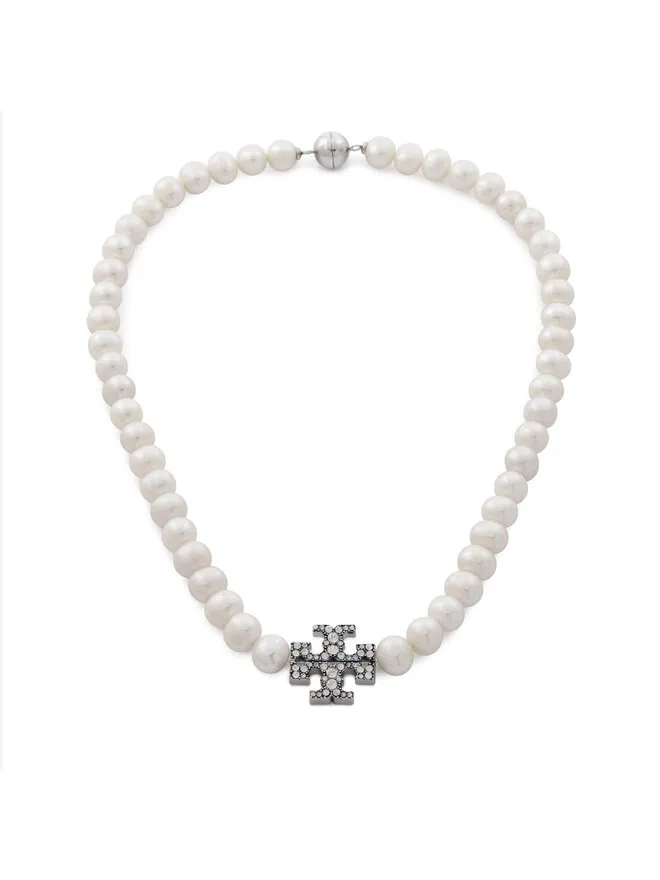 Tory Burch Κολιέ · Λευκό · Υψηλής ποιότητας, Μέταλλο