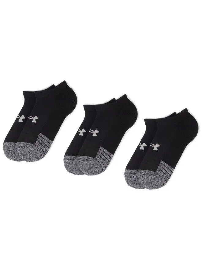 Under Armour Σετ 3 ζευγάρια κοντές κάλτσες unisex · Μαύρο