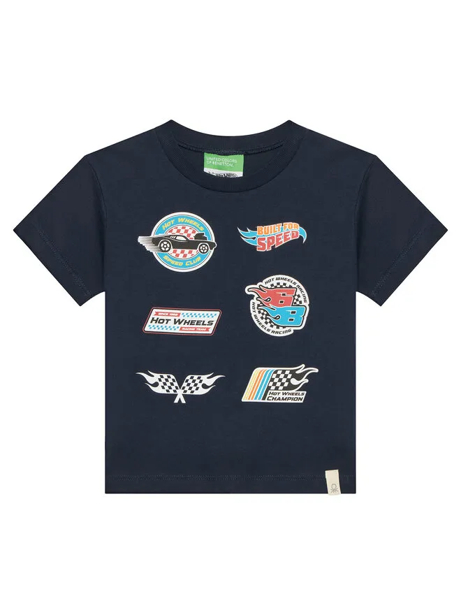 United Colors Of Benetton T-Shirt · Hot Wheels · Σκούρο μπλε