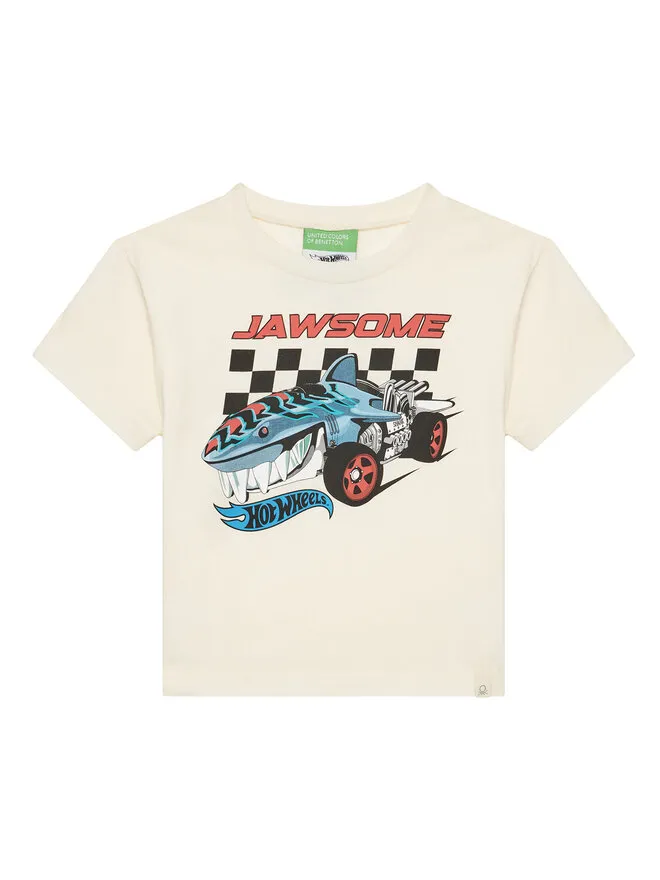 United Colors Of Benetton T-Shirt · Hot Wheels · Μπεζ