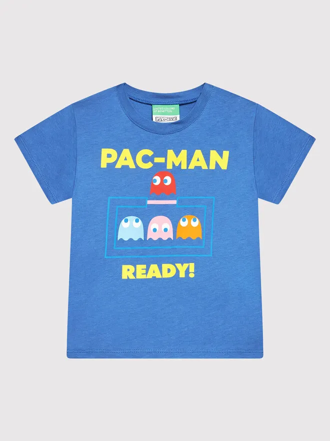 United Colors Of Benetton T-Shirt · Pac-Man · Μπλε