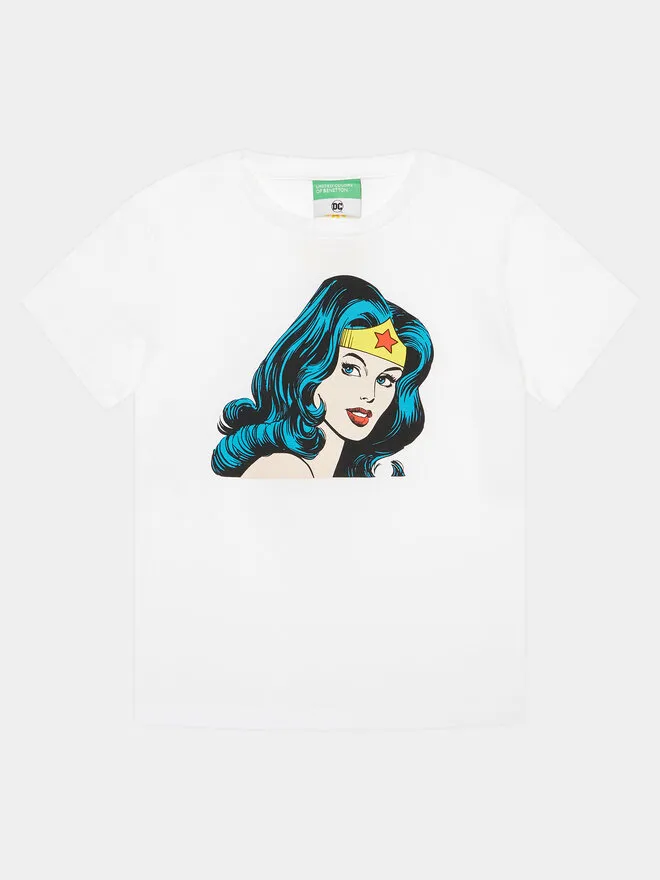 United Colors Of Benetton T-Shirt · Wonder Woman · Λευκό