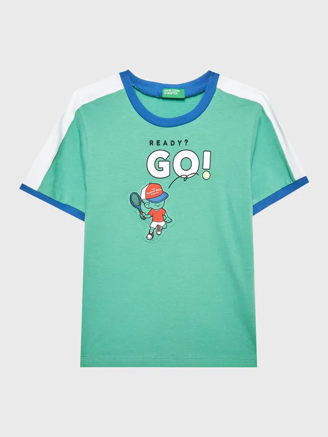 United Colors Of Benetton T-Shirt · Πράσινο