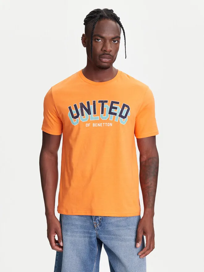 United Colors Of Benetton T-Shirt · Πορτοκαλί