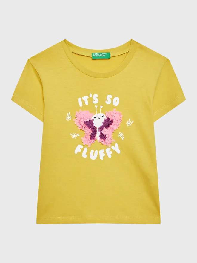 United Colors Of Benetton T-Shirt · Κίτρινο